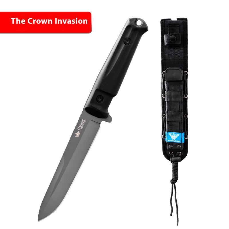 Exported To Russia Crown Invasion Outdoor Knife Multifunctional Sharp High Hardness Camping Knife Utility Knife Mountaineering Portable