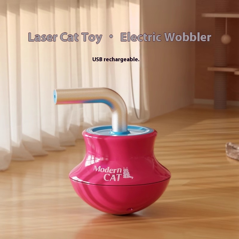Cat Toy Self-Entertainment Boredom-Relief Gadget Teasing Stick Electric Tumbler Teasing Laser Pen Energy-Consuming Cat Supplies