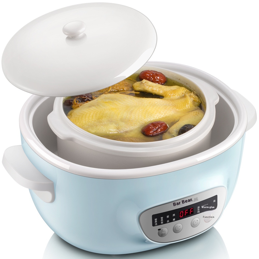 Bear DDZ-C25 E1 Water-proof Electric Stew Pot Baby Electric Stew Pot Ceramic Bird's Nest Mini Baby Porridge Pot