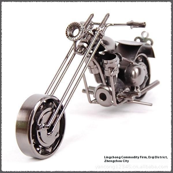 Large Harley Motorcycle Metal Model Handicraft Home Furnishing Creative Office Decoration Gift