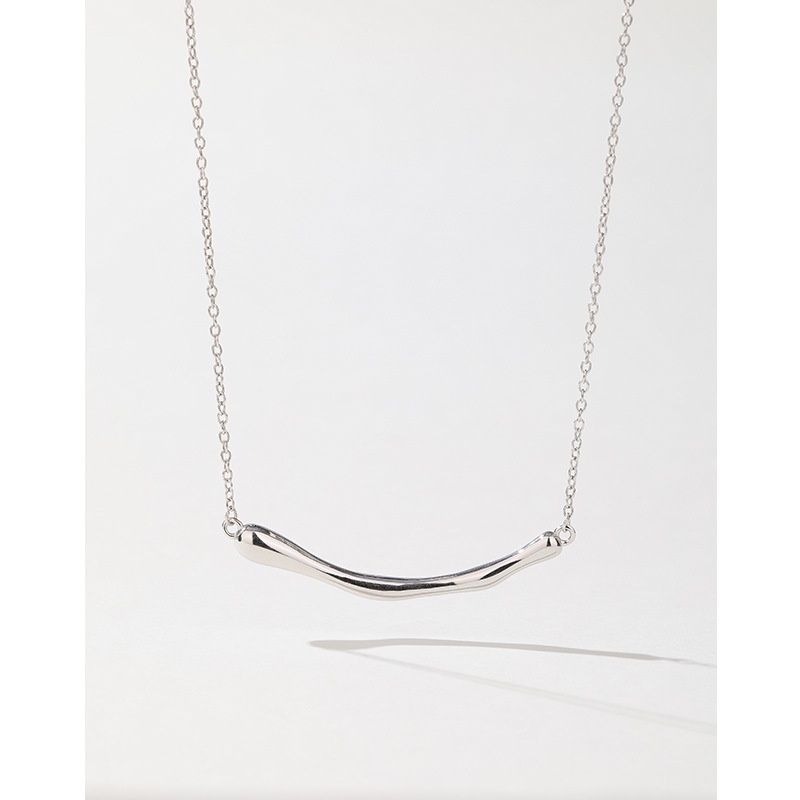 Irregular Necklace Female925 Sterling Silver Jewelry Personality Niche Design Light Luxury High-end Clavicle Chain