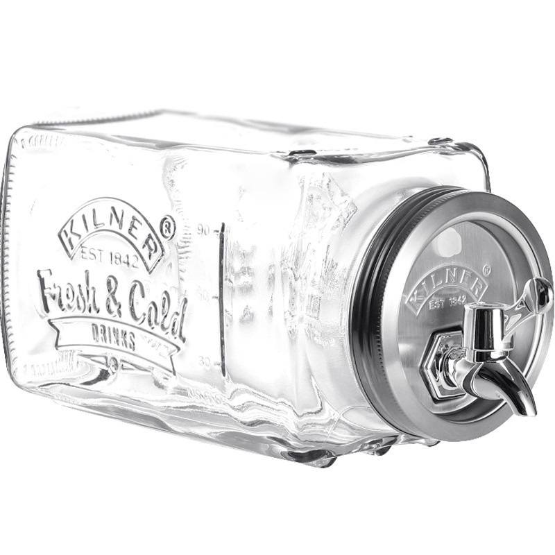 Kilner Cold Water Pitcher2.0 With Tap For Home Use In Refrigerator For Fruit Tea Glass Cold Water Kettle