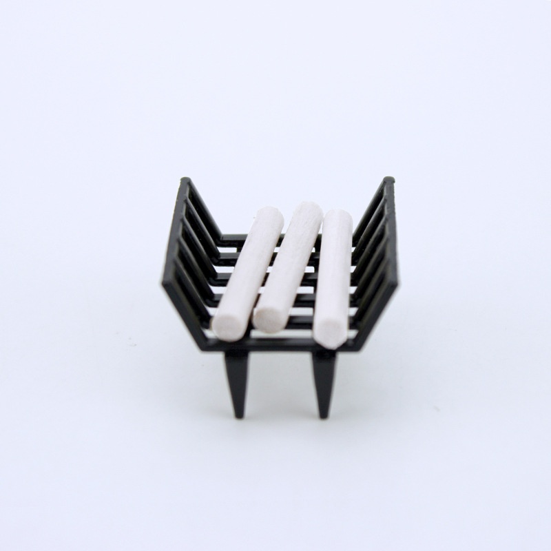 52 DOLLHOUSEDollhouse Accessories Miniature Food And Play Decoration Scene Old-fashioned Mini Iron Frame Firewood J143