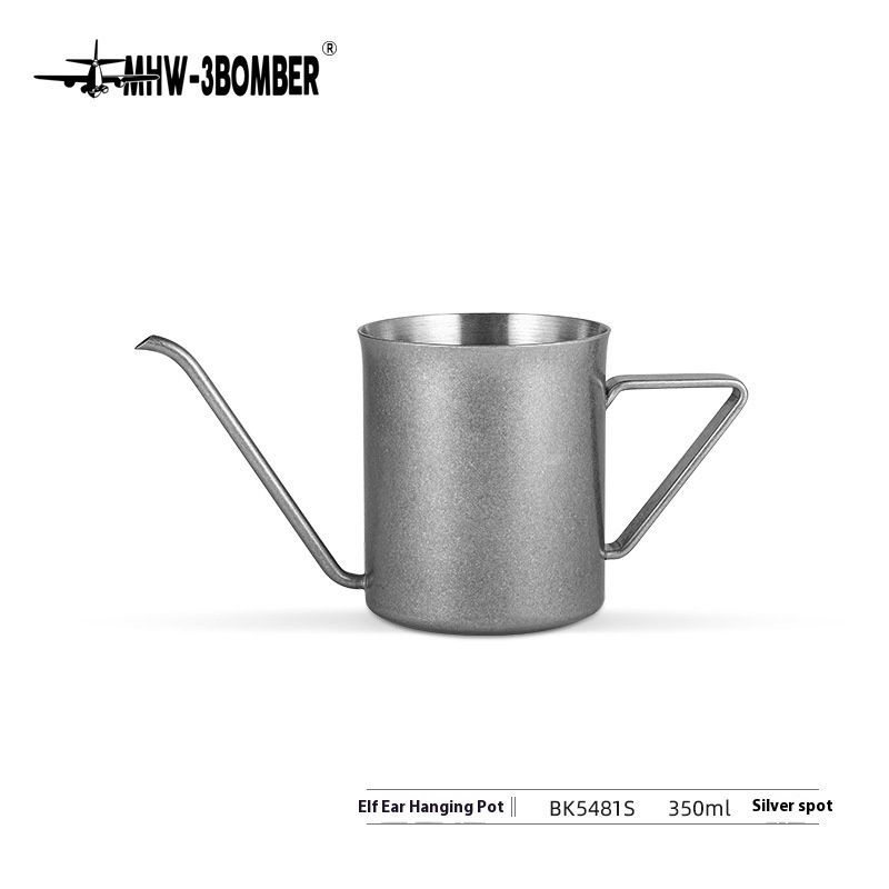 MHW-3 BOMBERBomber Hanging Ear Pot Hand Brewed Coffee Pot Household Narrow Mouth Pot Office Travel Outdoor
