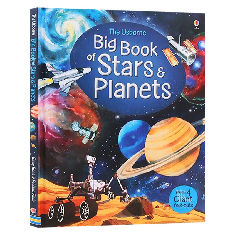 Stars And Planets English Original The Usborne Big Book Of Stars And Planets Space Science Children's English Picture Book Hardcover Large Open Folding Inner Pages English Version Imported Book