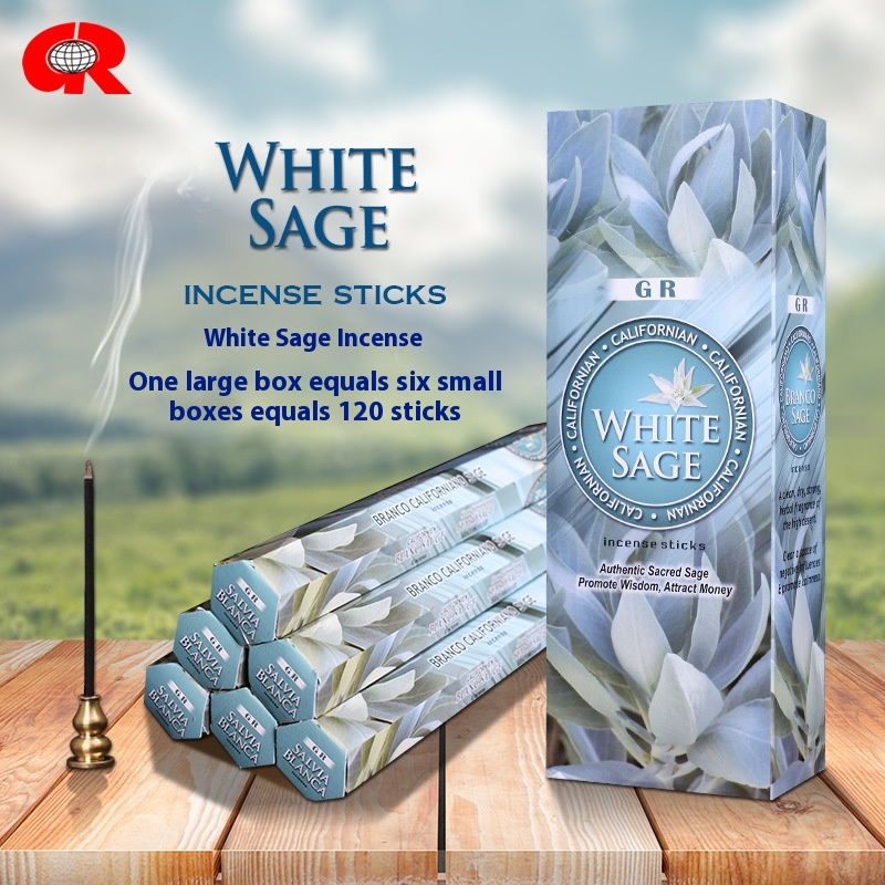 GR Indian White Sage White Sage Original Imported Handmade Aromatherapy Incense Line 291