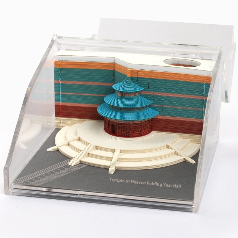 3 D Note Book Creative Architectural Three-dimensional Note Paper Temple Of Heaven Prayer Hall Note Sticky Note Business Gift Customization