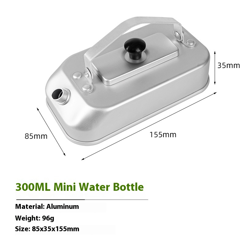 Cls Ultra-Light Mini Water Kettle Outdoor Backpack Travel Solo Mountaineering Hiking Light Camping Style 300ml Single Water Kettle