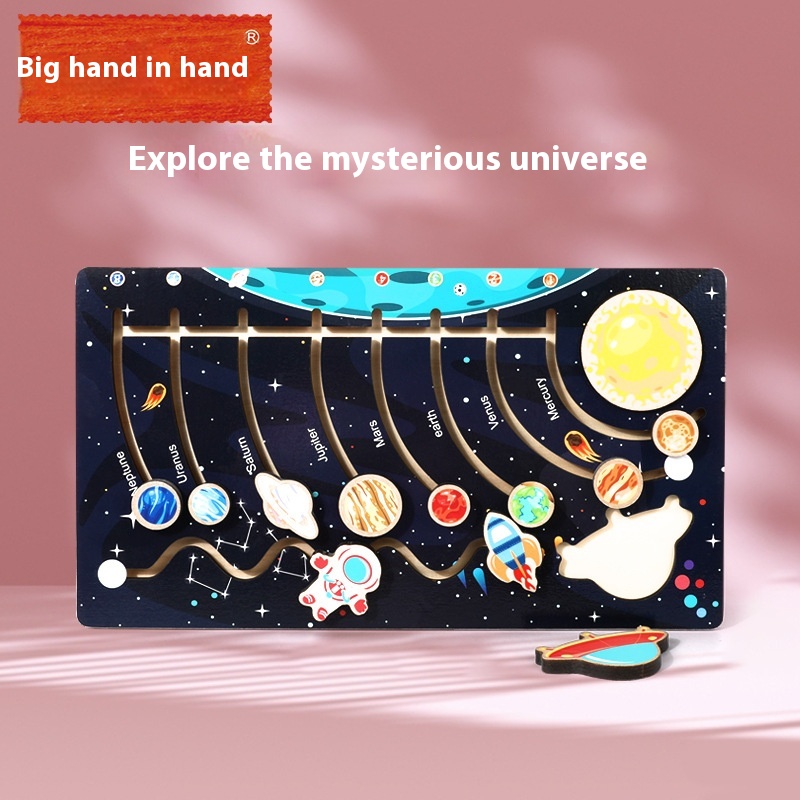 Children's Educational Toys,Nine Planets In The Solar System,Cognitive Maze,Kindergarten Early Education,Scientific Exploration Puzzle