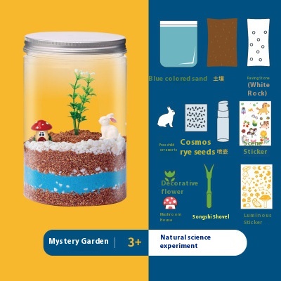 Merlot Mars Pig Mysterious Garden Children's Plant Planting Observation Small Pot Steam Science Experiment Toy