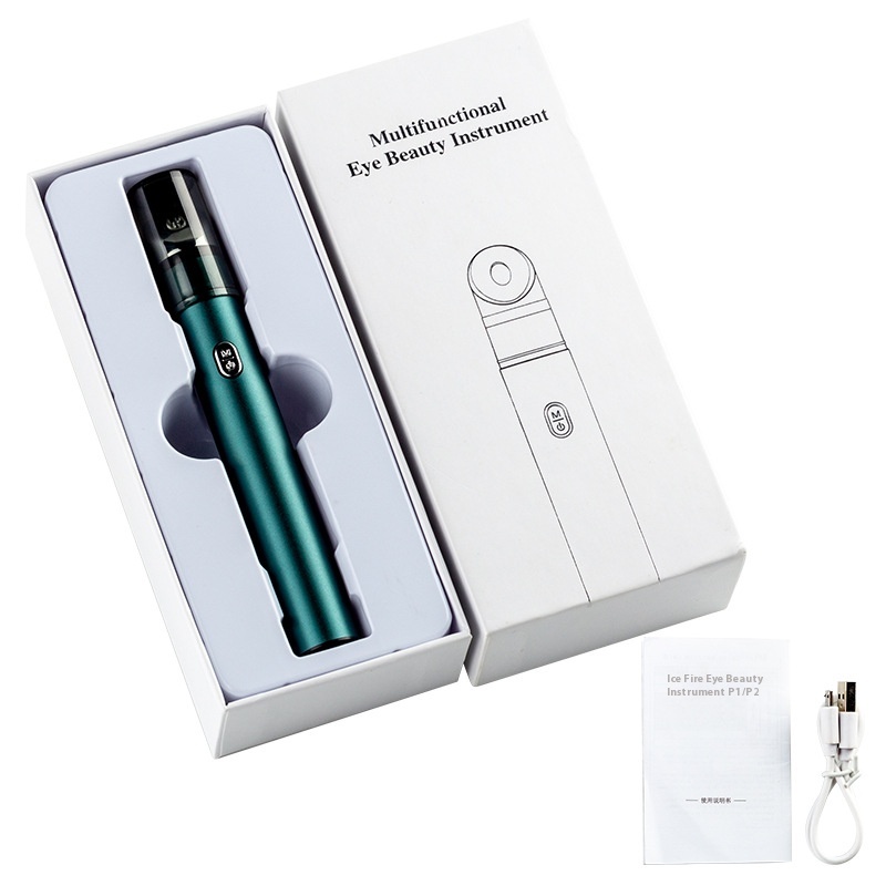Eye Beautytrument Ice Compress Hot And Cold Household Vibration Inductiontrument Rejuvenation Beautytrument Eye Eye Cream Massage Stick Beautytrument