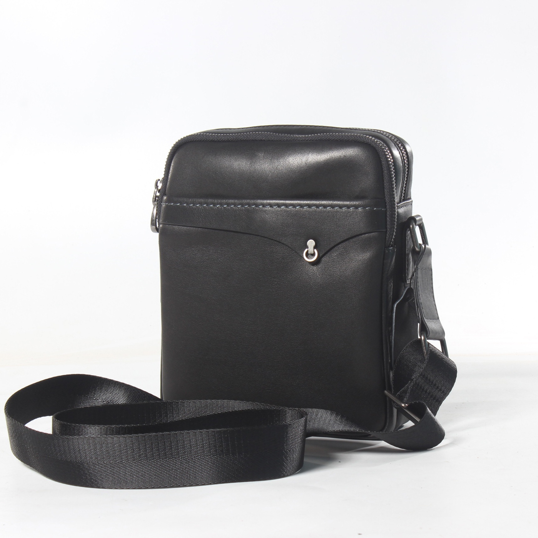 Men's Genuine Leather Shoulder Bag Imported First Layer Cowhide Fashion Messenger Bagy Soft Leather Vertical Men's Bag