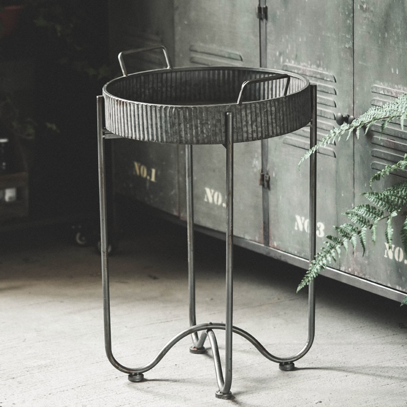 Iron Round Foot Indoor Balcony Green Radish Flower Shop Floor Flower Stand American Living Room Flower Pot Home Vase Decoration