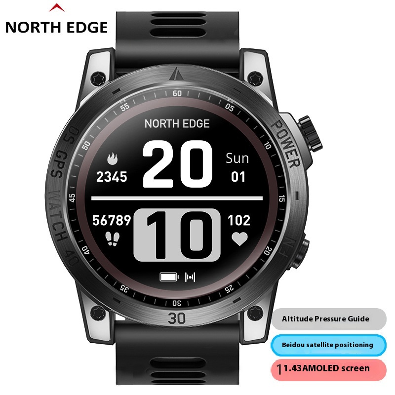 Outdoor Altitude Barometric Compass GPSSmart Watch Men