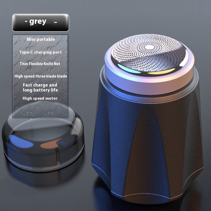 [ Processing] Portable Mini Electric Shaver A B S Coated Travel Electric Washable Shaver