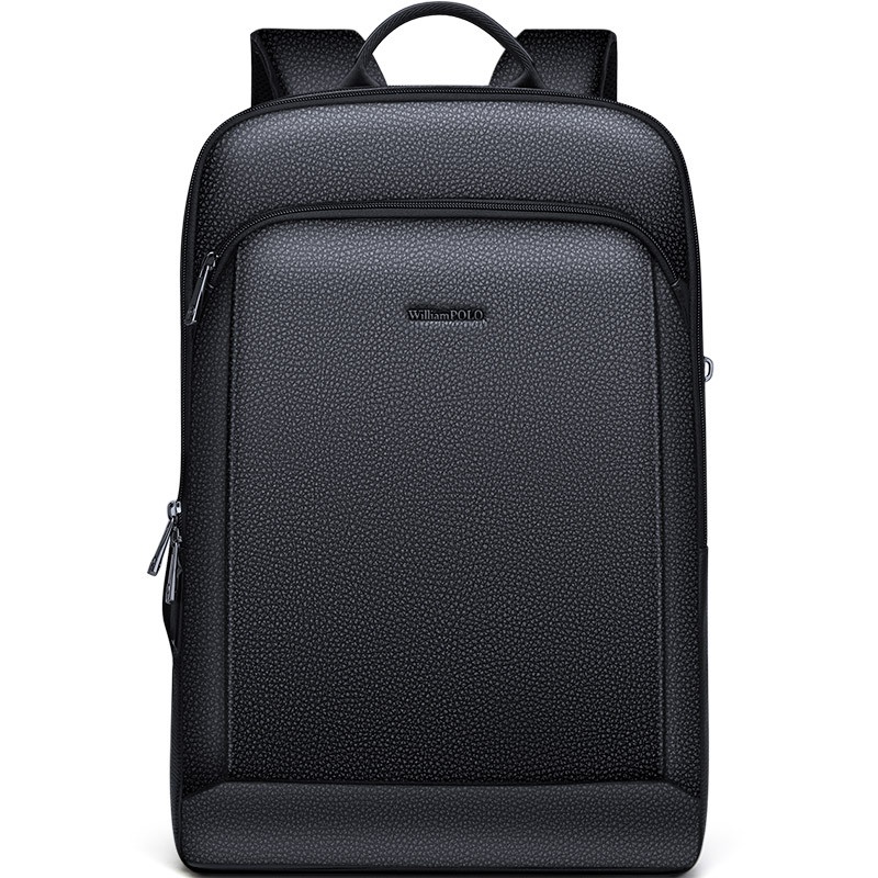 Men's Business Backpack Genuine Leather Top Layer Cowhide Large Capacity Fashion Travel Bag