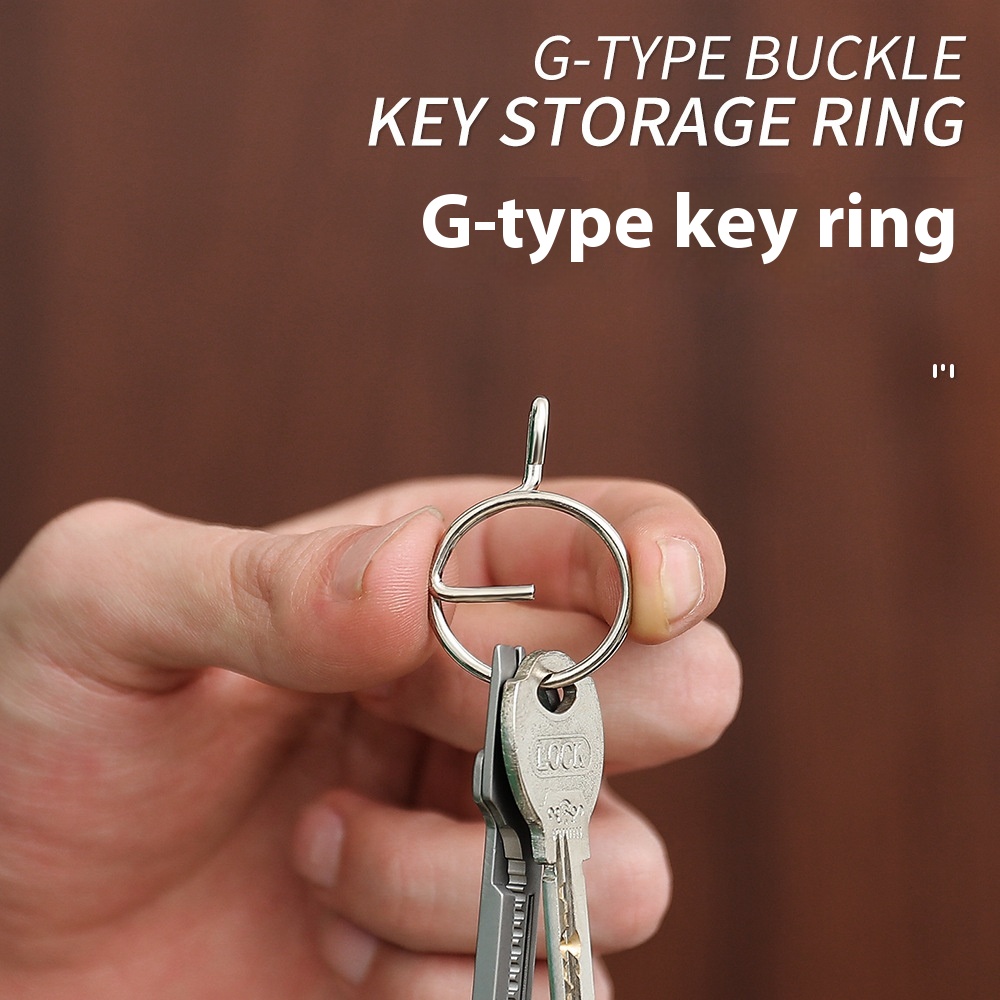 Outdoor Keychain Spring Mountaineering Buckle Backpack Hook EDCStainless Steel Metal Hardware Armor Key Ring