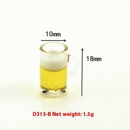 52 DOLLHOUSEMiniature Food Play Scene Model Dollhouse Accessories Mini Beer Cup D313 B