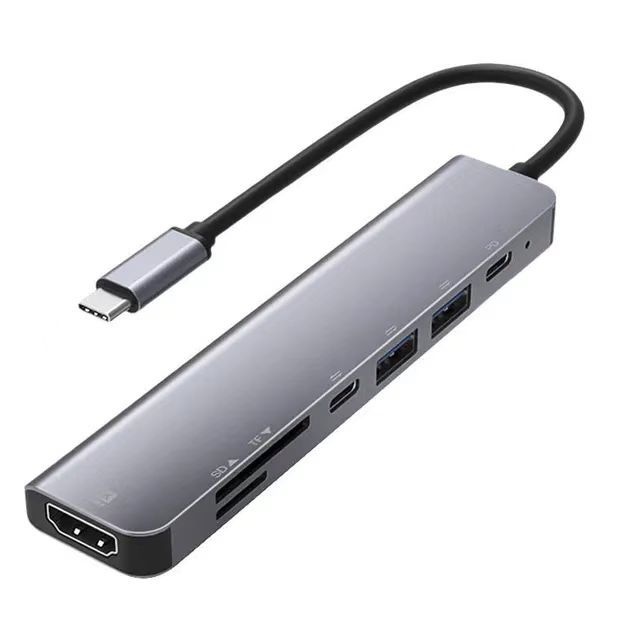 7-in-1 Docking Station CTo HDMIPD2.0 CFemale Data SDTFU2*2 Multi-interface