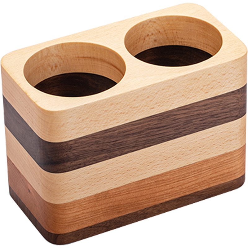 Light Luxury Office Wooden Pen Holder Engraving Business Desktop Stationery Storage Box Walnut Pen Barrel