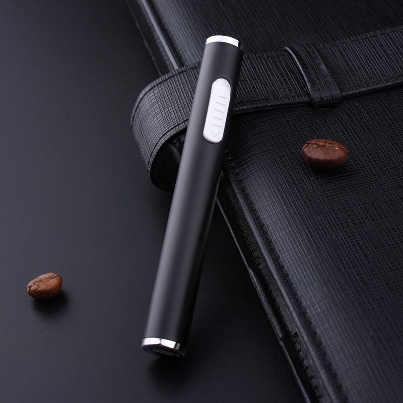 Foreign Trade Jiajun820 Mini Long USBCharging Lighter Windproof Cigarette Lighter Small And Portable