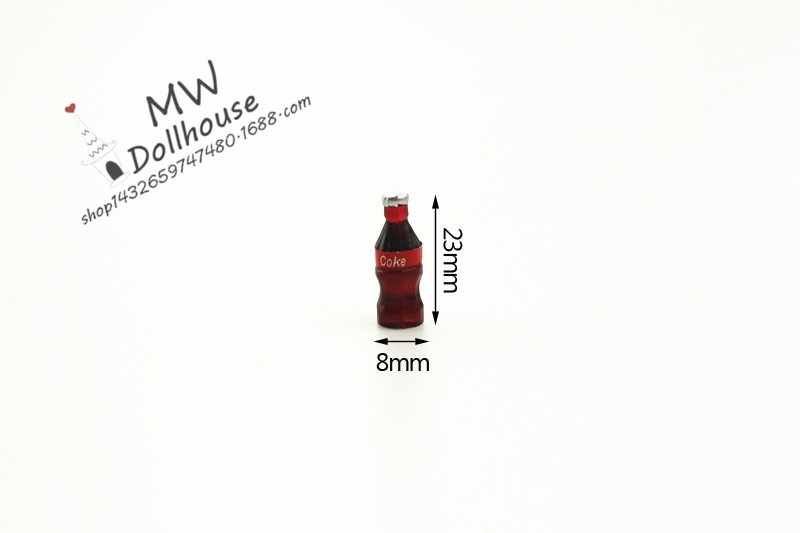52 DOLLHOUSEMiniature Soda Food Play Scene Model Doll House Accessories Mini Coke D138