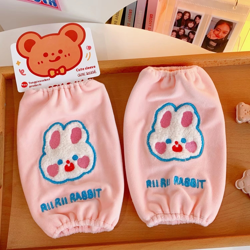 Cute Plush Sleeves For Adults In Autumn And Winter Long Work Anti-dirty Office Sleeves Simple Sleeves And Sleeves For Women