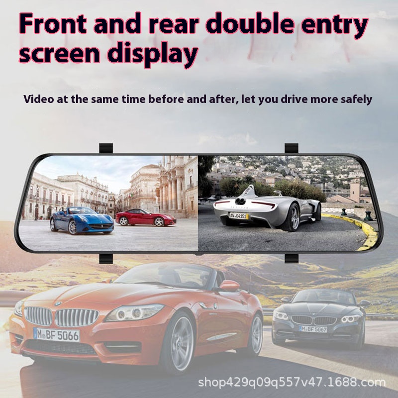 10-inch Streaming Media Driving Recorder Voice Control With Electronic Dog All-in-one2 K High-definition Recorder