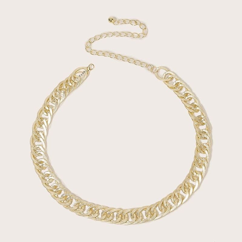 Korean Fashion Spring Irregular Double Oval Metal Waist Chain With Skirt Women's Belt