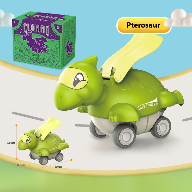 Children's Toy Car Push Cape Dinosaur Pull Back Car Boy Baby Inertia Car Night Market Stall Toys