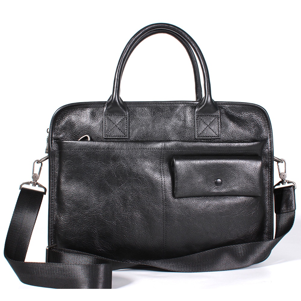 Top Layer Cowhide Tree Paste Leather Men's Leather Briefcase Urban Simple Casual Men's Handbag Handbag