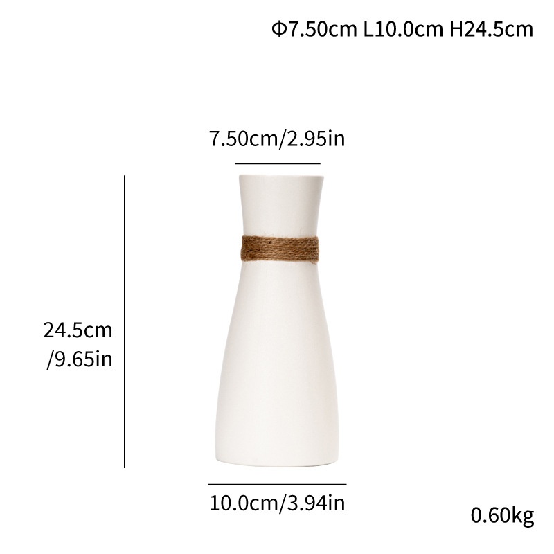 Modison Nordic Fashion Ceramic Vase Office Home Interior Decoration Flower Arrangement Home Crafts Ornaments