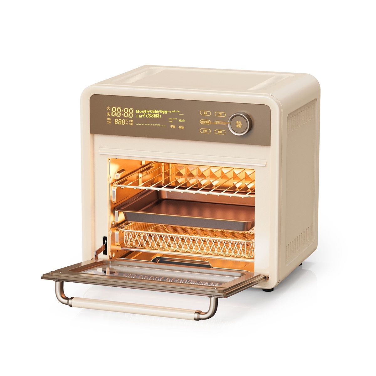 Electric Oven Air Fryer All-in-one Machine18 LVisual Independent Temperature Control No Flip Baking