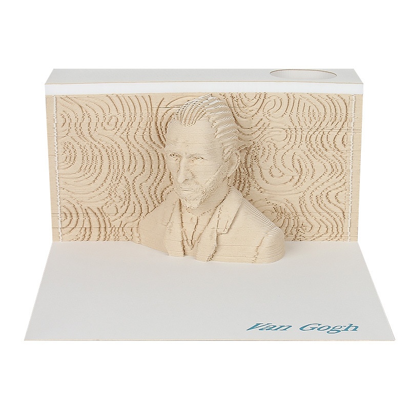 Painter Van Gogh3 DStereo Notepad Paper Craft Creative Gift Gift Character Model Customization