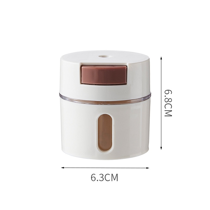 Creative Magnetic Seasoning Bottle Can Measure And Control Salt Bottle Salt Tank Quantitative Seasoning Tank Wall-mounted Magnetic Version6 Bottles Set