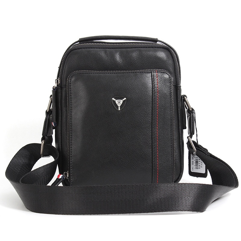 Casual Messenger Bag For Men,Top Layer Cowhide Fashion Small Backpack,Personality Shoulder Bag,Style Genuine Leather Men's Bag