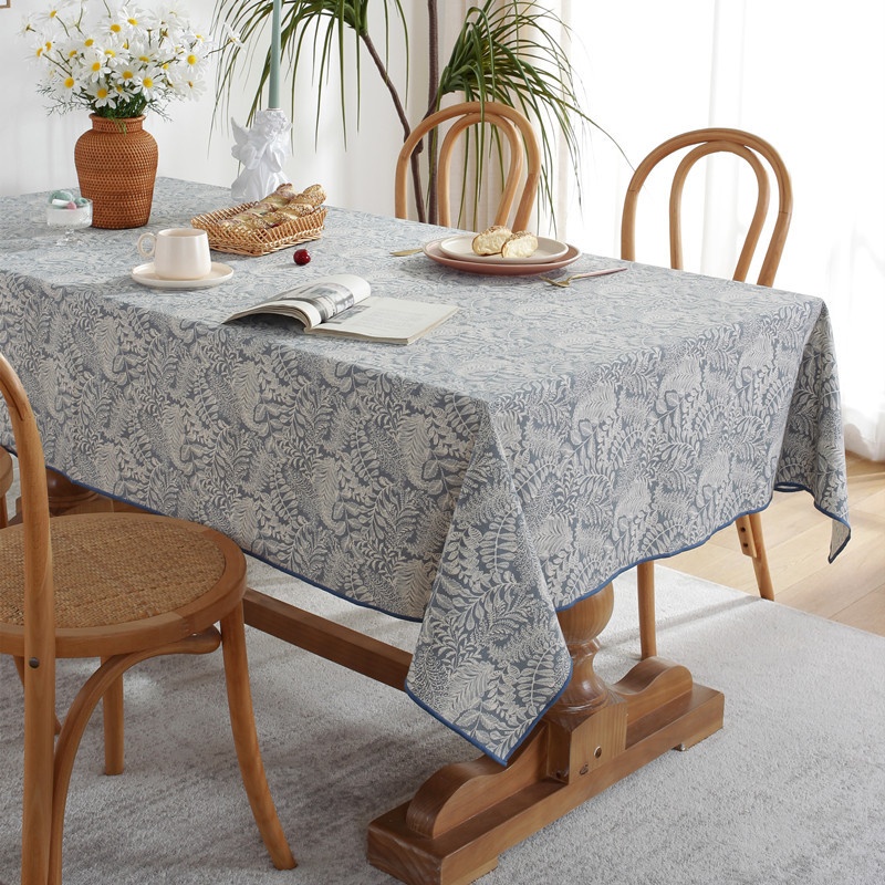 American Pastoral Flower100% Polyester Waterproof And Oil-proof Printed Tablecloth Tablecloth Tablecloth Cover Drop Shipping