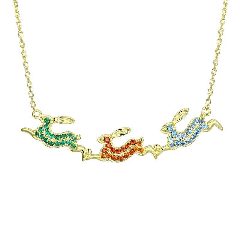 Fashion925 Sterling Silver Seiko Accessories Autumn And Winter Clavicle Chain High-grade Rabbit Necklace Female
