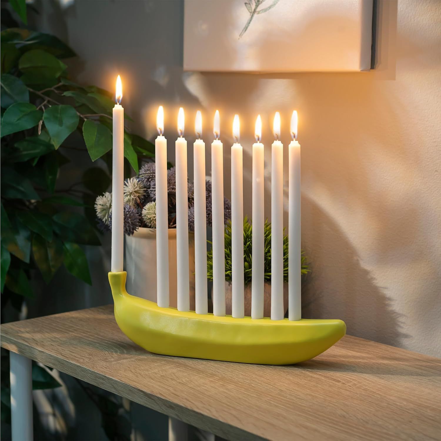 Creative And Quirky Banana Candle Holder-Banana-Themed Decorative Candlestick